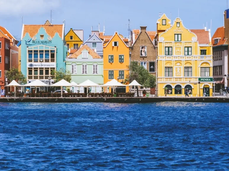 The Handelskade waterfront, Willemstad, Curaçao
