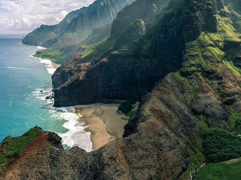 Kalalau Valley on the Nā Pali coast, Kauai
