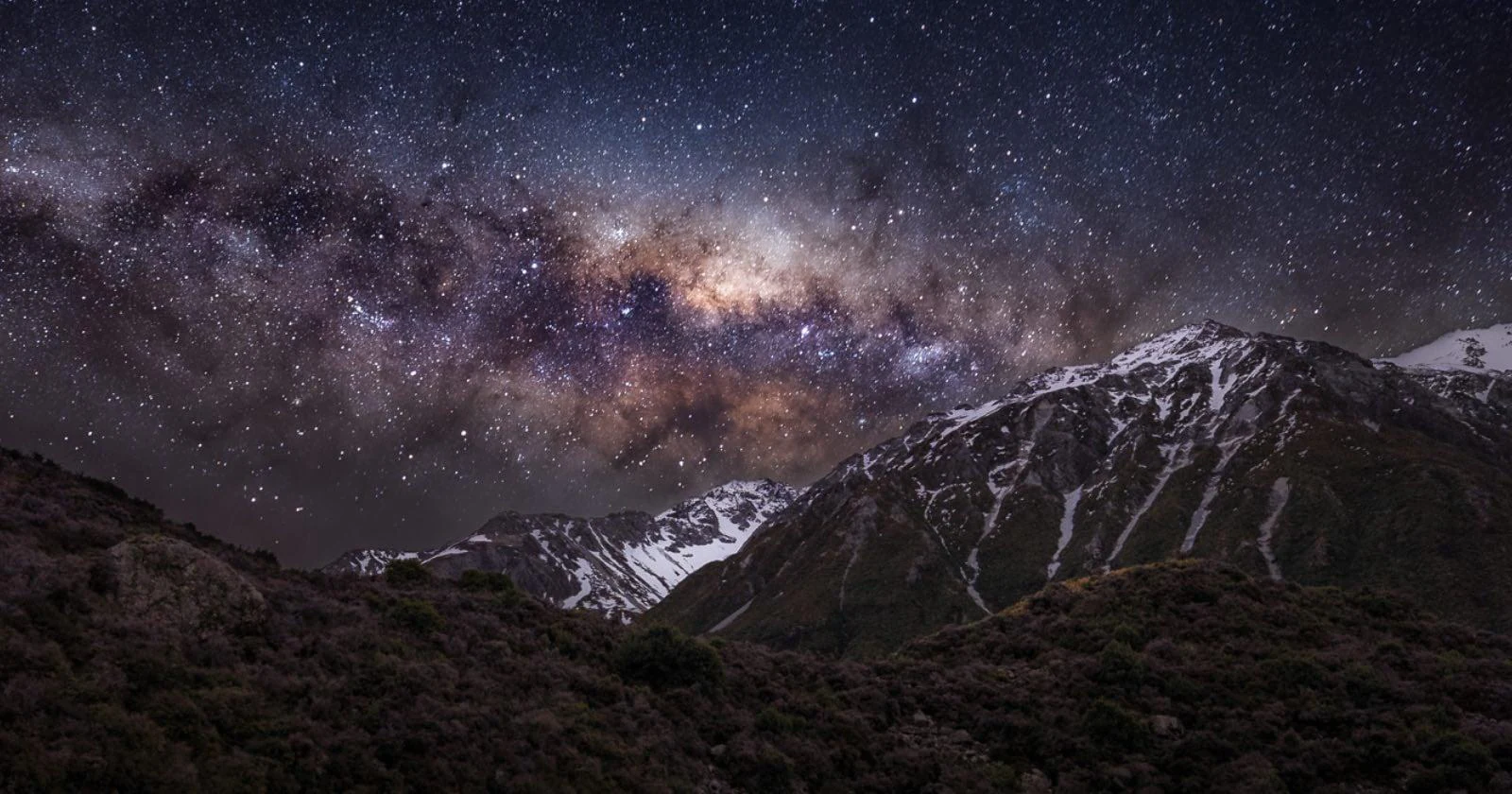 The Milky Way over the Southern Alps — an International Dark Sky Reserve