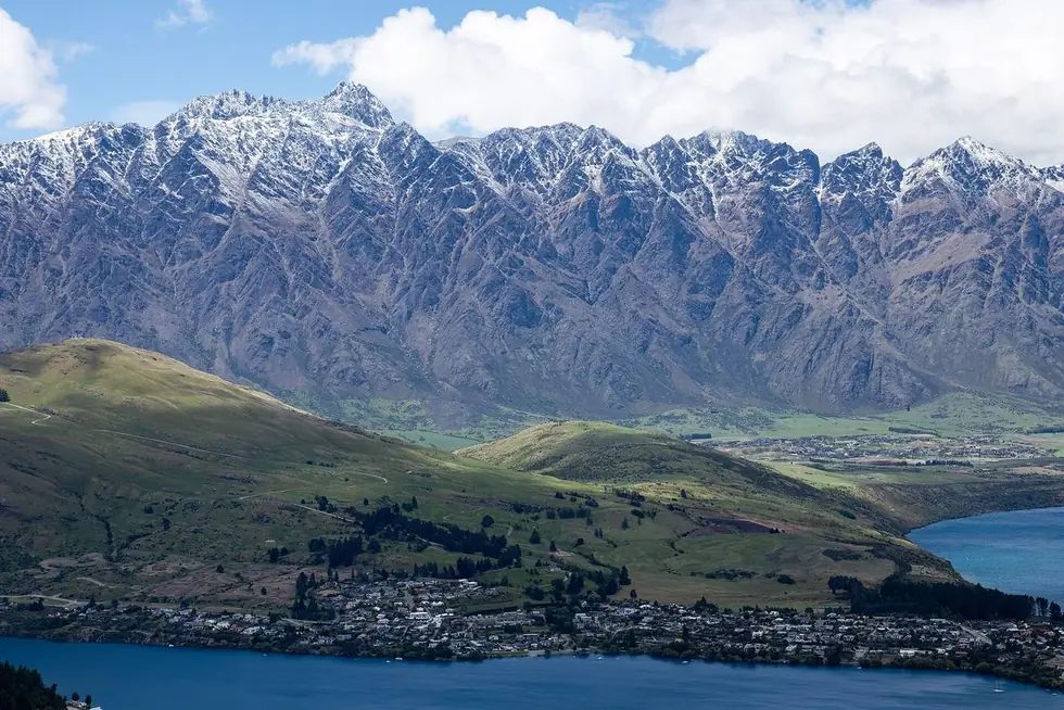 The Remarkables above Lake Wakatipu at Queenstown