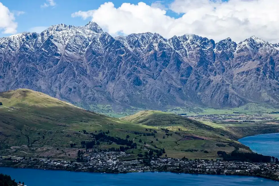 The Remarkables above Lake Wakatipu at Queenstown