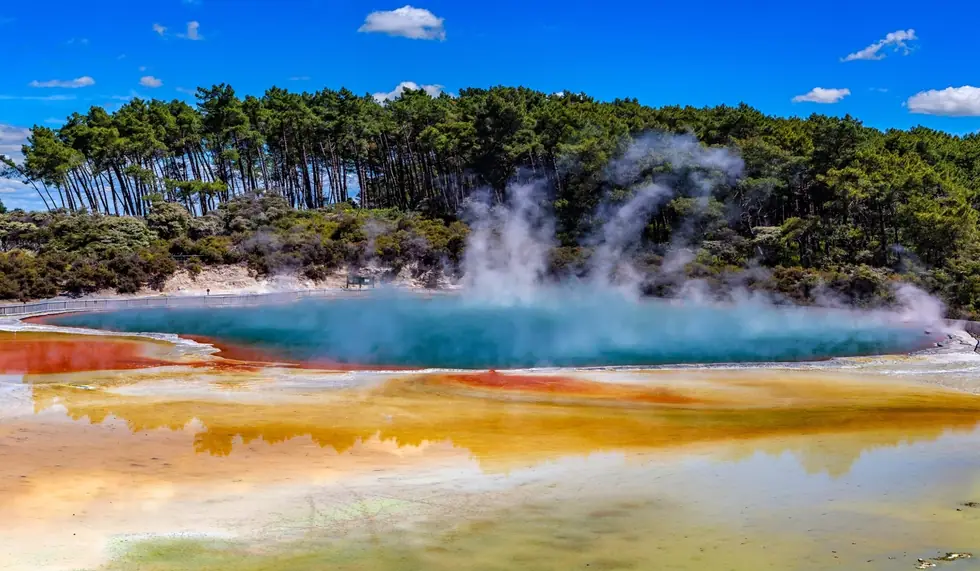 The Champagne Pool from the boardwalk above