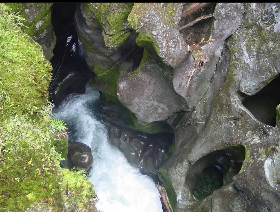 The Chasm — the Cleddau boring potholes through solid rock