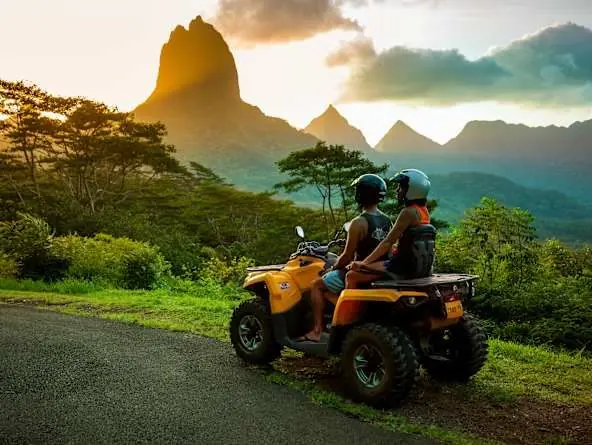 Into the interior by ATV