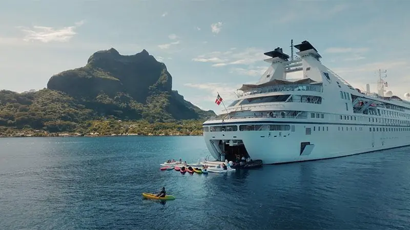 The watersports platform is open